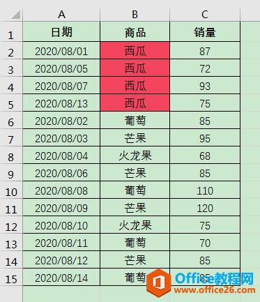 Excel办公技巧：怎么将指定颜色的单元格数据排放在表格顶端？