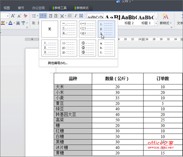 WPS文字怎么计算插入表格的行、列数