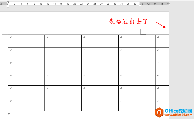 Word表格右边溢出页面，看不见，找不到